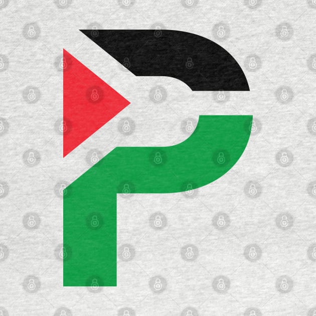 Palestine P Logo by Tandit Store